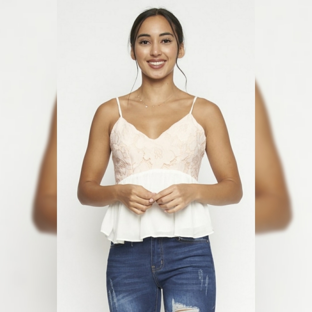 Adorable peplum tank top